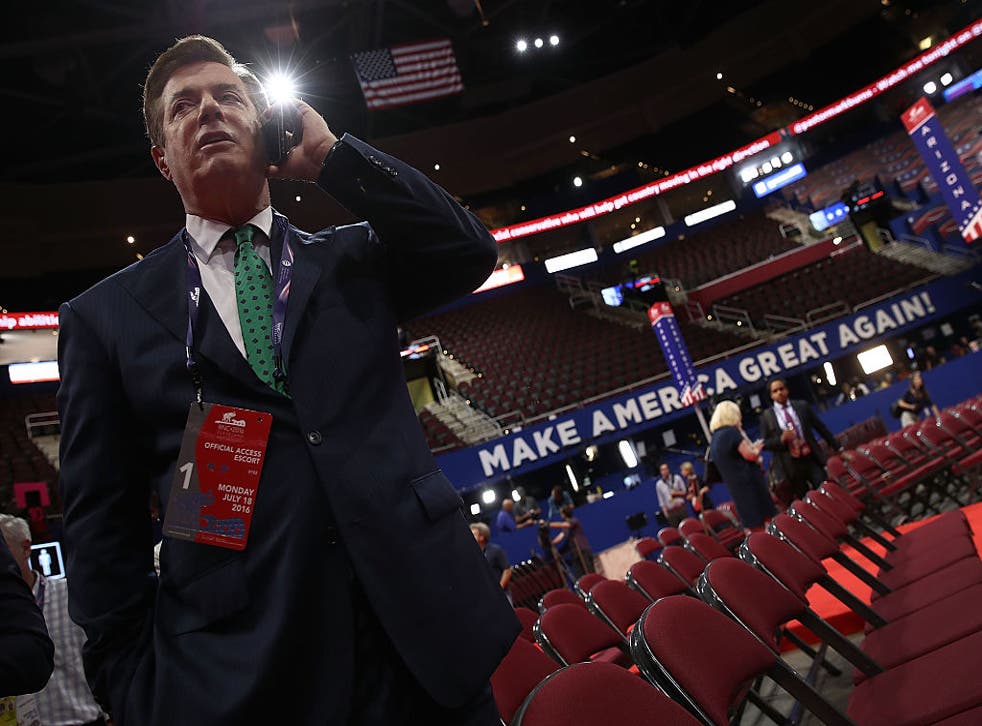 Paul Manafort worked extensively for the Trump Presidential campaign 