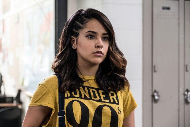 Becky G in Power Rangers: her character is supposedly gay but you could have easily left the cinema thinking she was straight