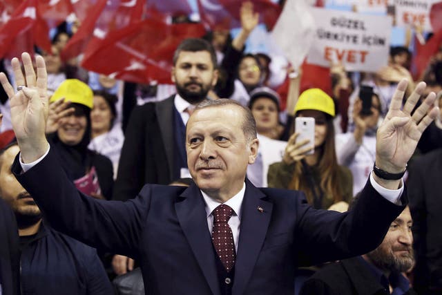 Mr Erdogan has branded the Netherlands 'Nazi remnants' and accused Germany of 'fascist actions'