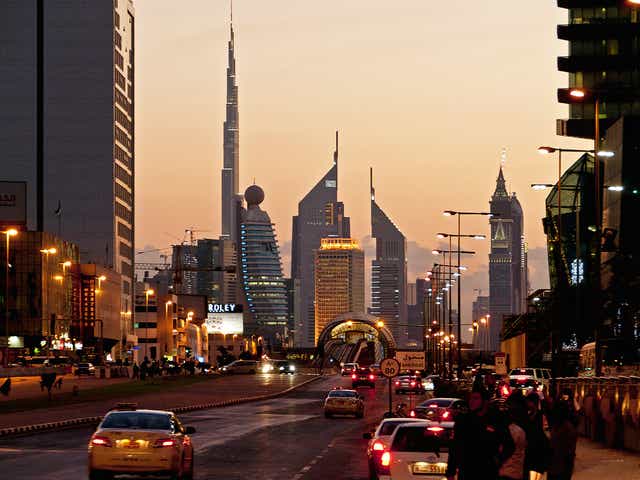 Skyscrapers in downtown Dubai
