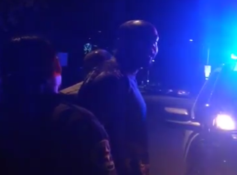 Artist posted a video of the moment he was arrested in LA