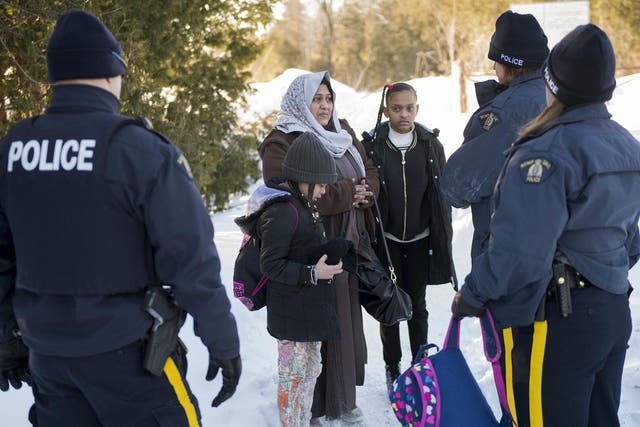 Refugees are travelling as far as Canada, risking their lives to reach safety