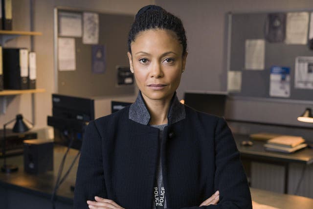 The Hollywood actress Thandie Newton as Detective Chief Inspector Roz Huntley in BBC One's 'Line of Duty'