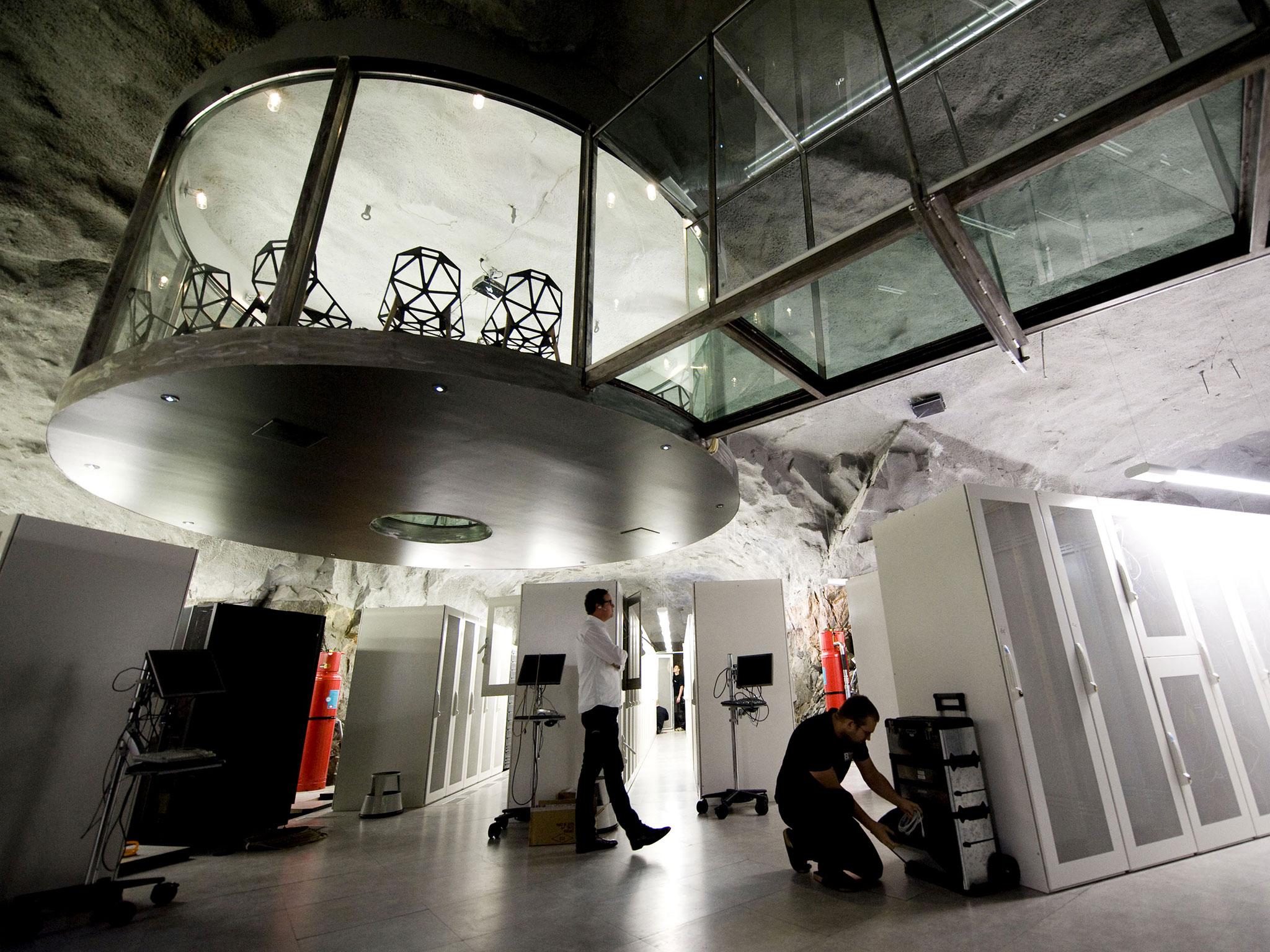 Once a Cold-War era bunker and nuclear shelter, the Pionen White Mountain has been converted into a data centre and hosts some of WikiLeaks' servers