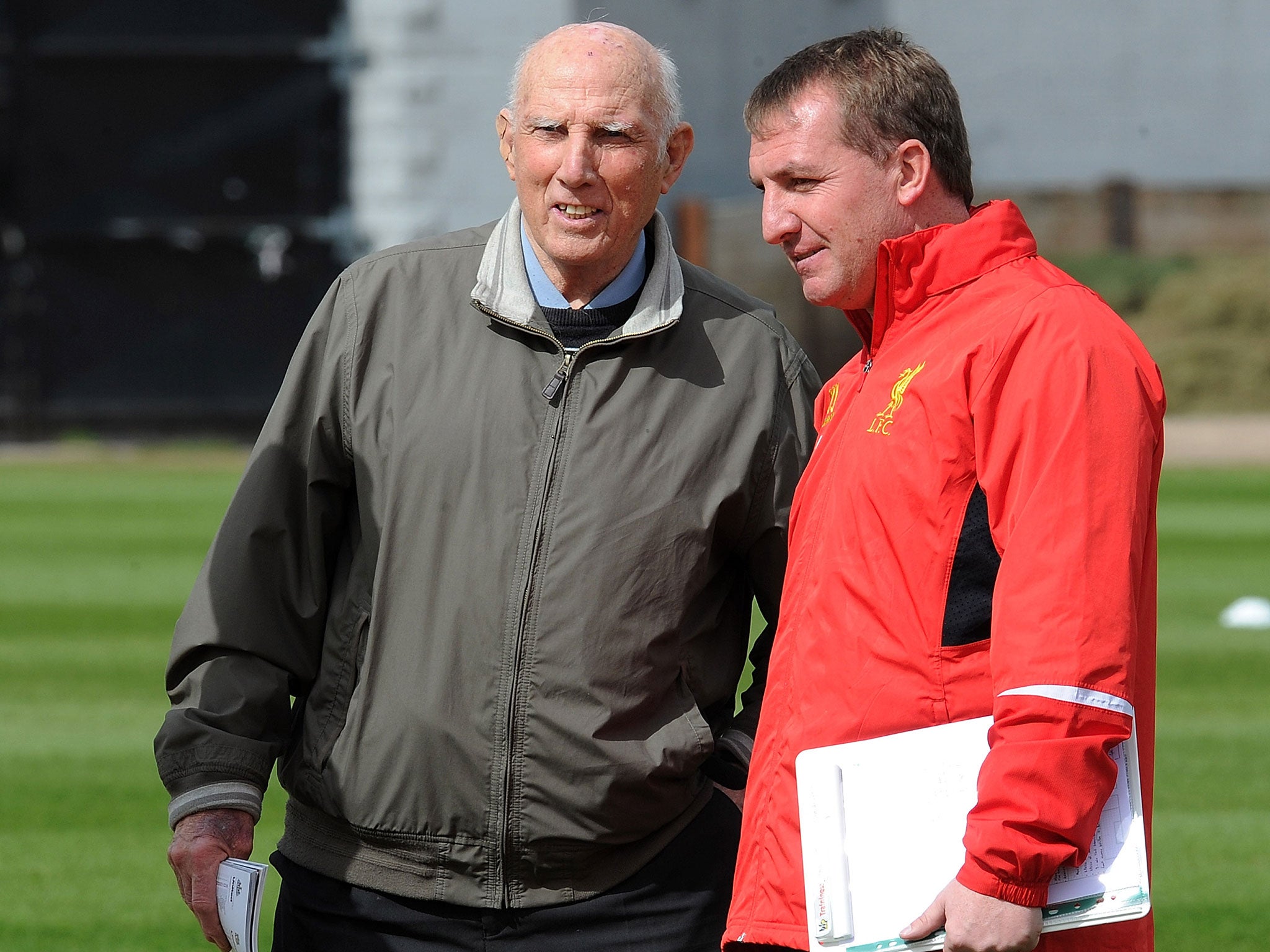 Moran attended a Liverpool training session in 2013 when Brendan Rodgers was still manager