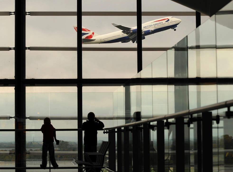 A British Airways passenger jet takes off from Terminal 5, at Heathrow Airport, west of London, on October 29, 2010