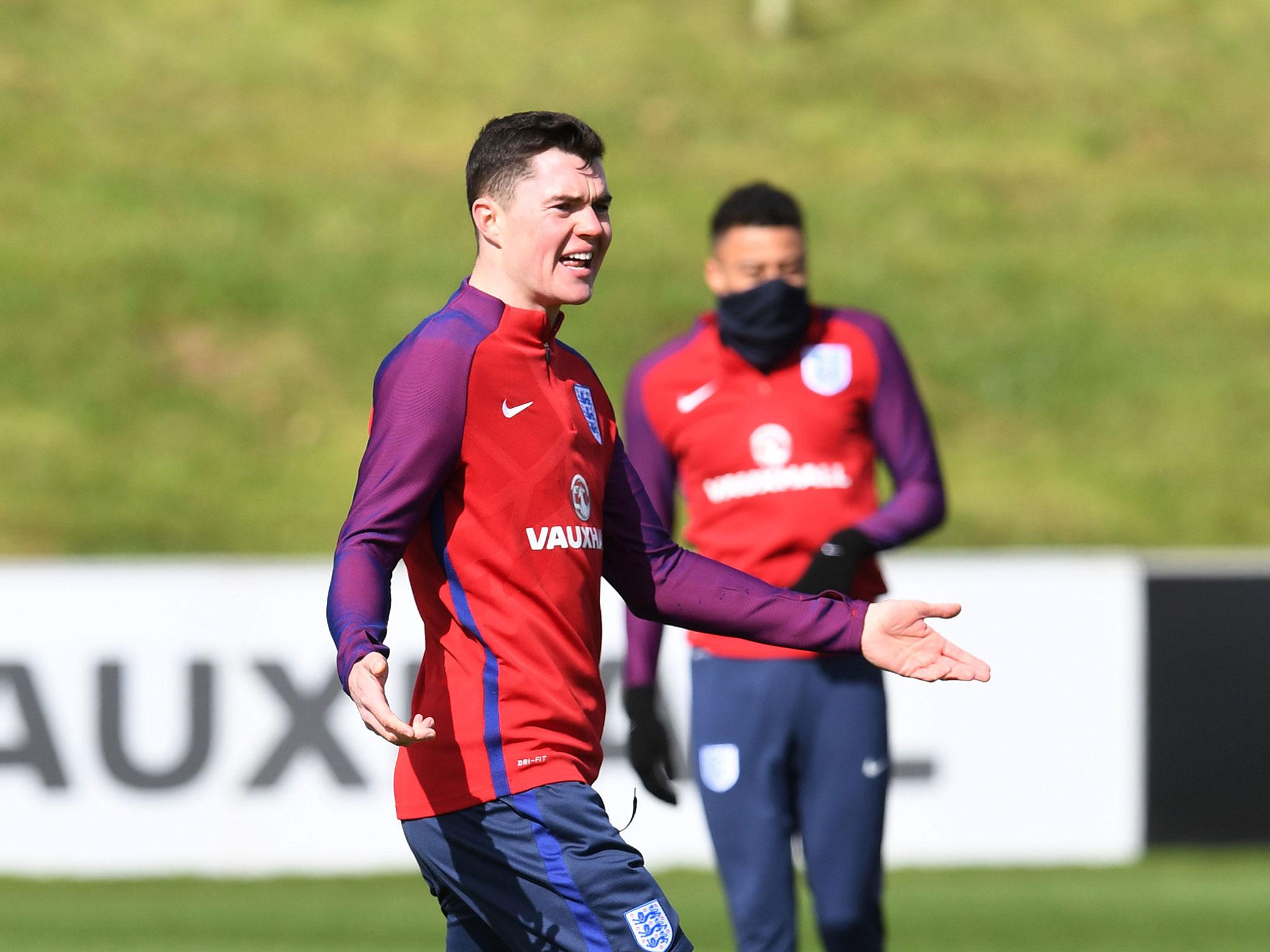 Michael Keane will win his first cap against Germany