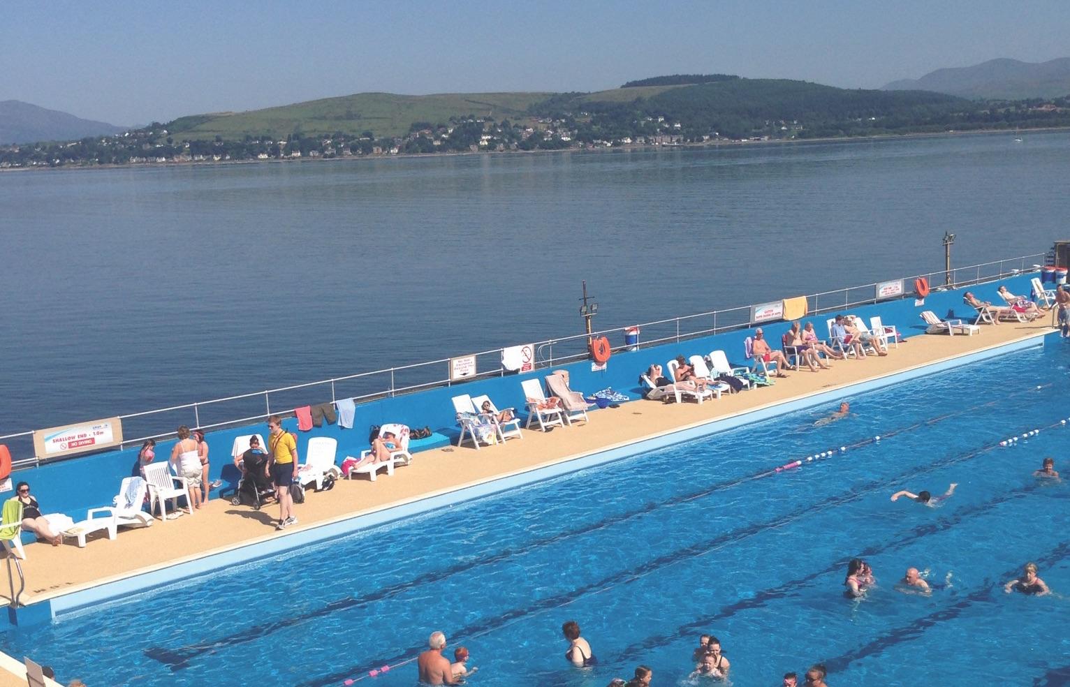 Outdoor swimming pools in Scotland are a thing (don't worry, this is heated)