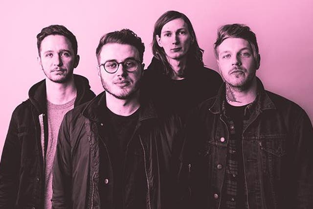 Moose Blood drummer Glenn Harvey (second from right) has been accused of 'inappropriate behaviour' towards female fans