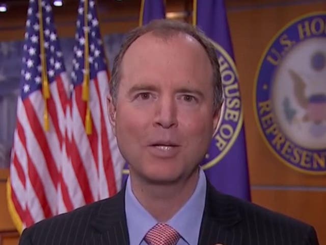 Adam Schiff, who questioned FBI director James Comey in the House of Representatives, said there was 'more than circumstantial evidence now'