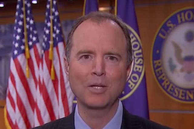 Adam Schiff, who questioned FBI director James Comey in the House of Representatives, said there was 'more than circumstantial evidence now'