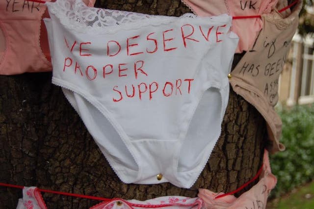Students in Roehampton hung underwear around campus to protest against sexual assault