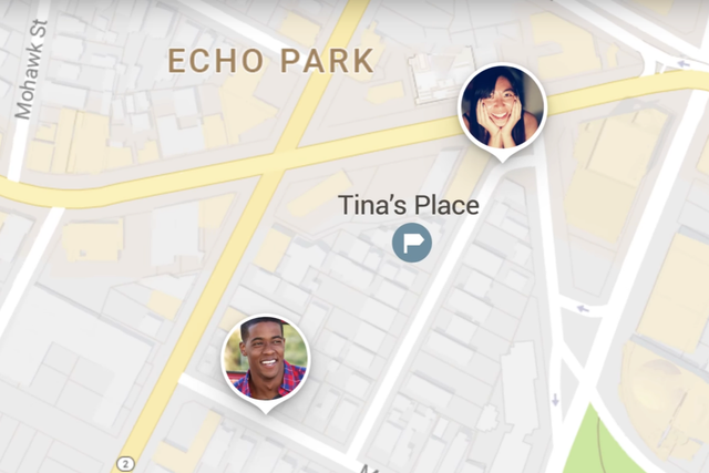 You can share your location with your contacts, but people you don't know can also gain access to the data