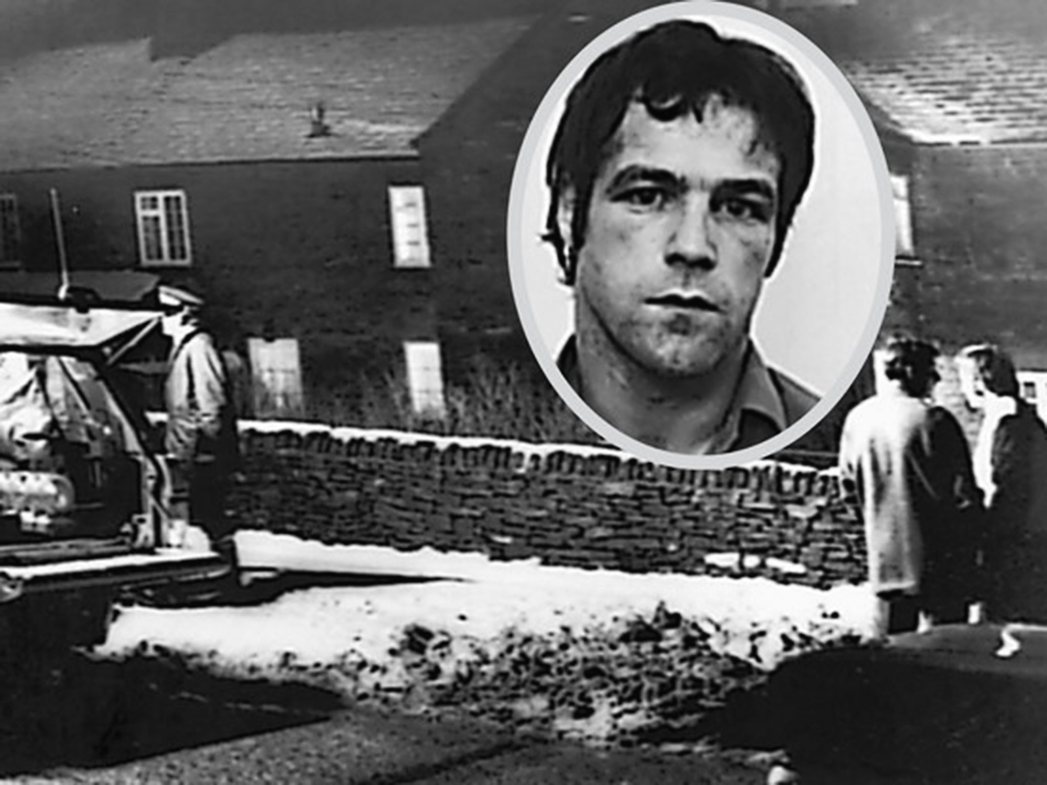 In the 1977 Pottery Cottage murders, Billy Hughes (inset) butchered a family in Eastmoor, near Baslow in Derbyshire