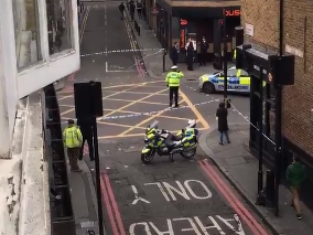 The scene in old street