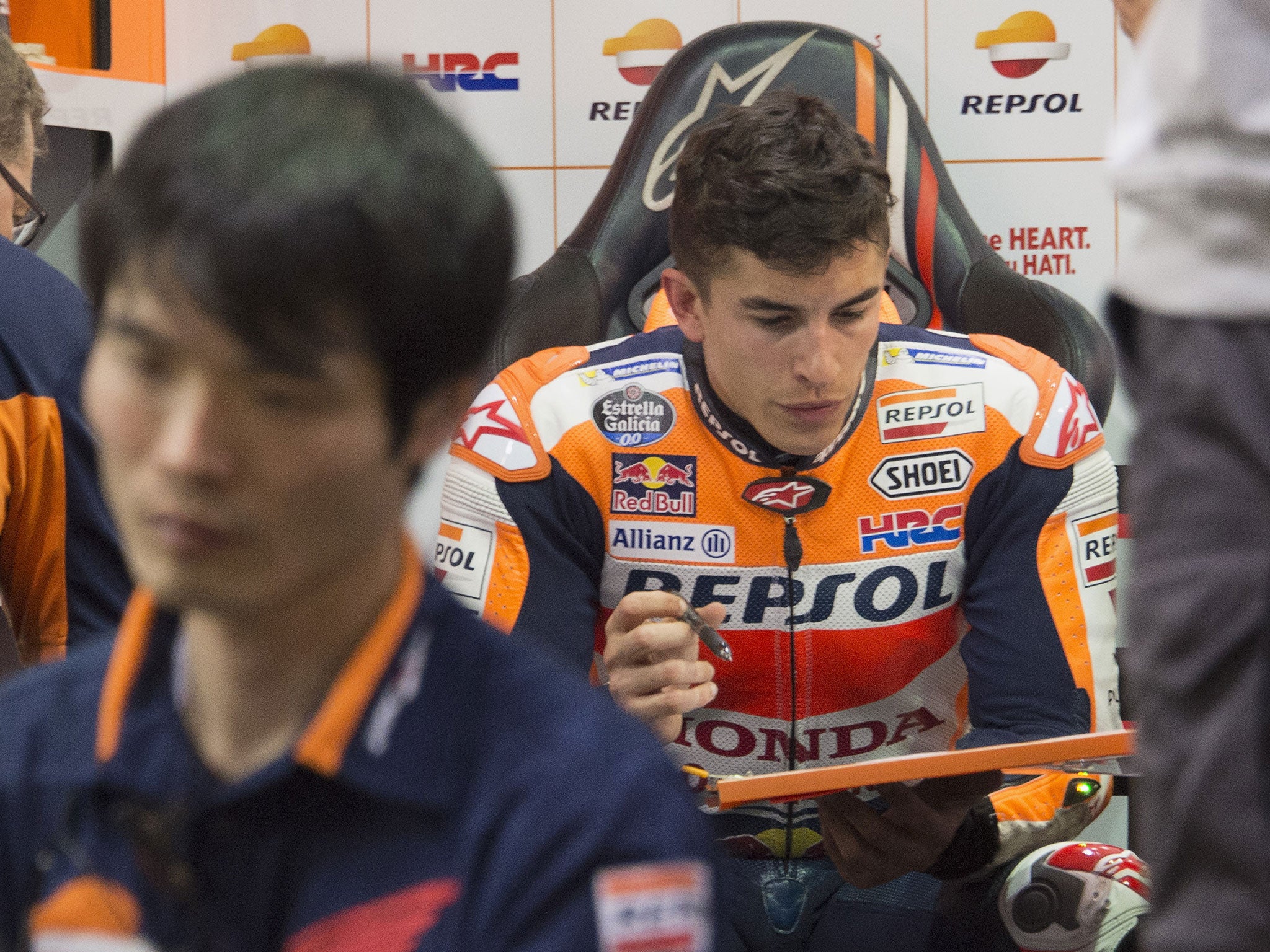 Marquez is bidding to win a fourth MotoGP world championship this year