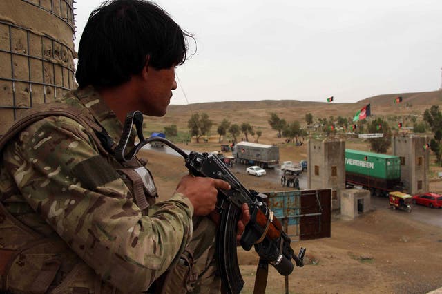 An army spokesman said local security leaders had decided to evacuate their forces Wednesday afternoon after learning that Taliban fighters had entered the homes of local residents
