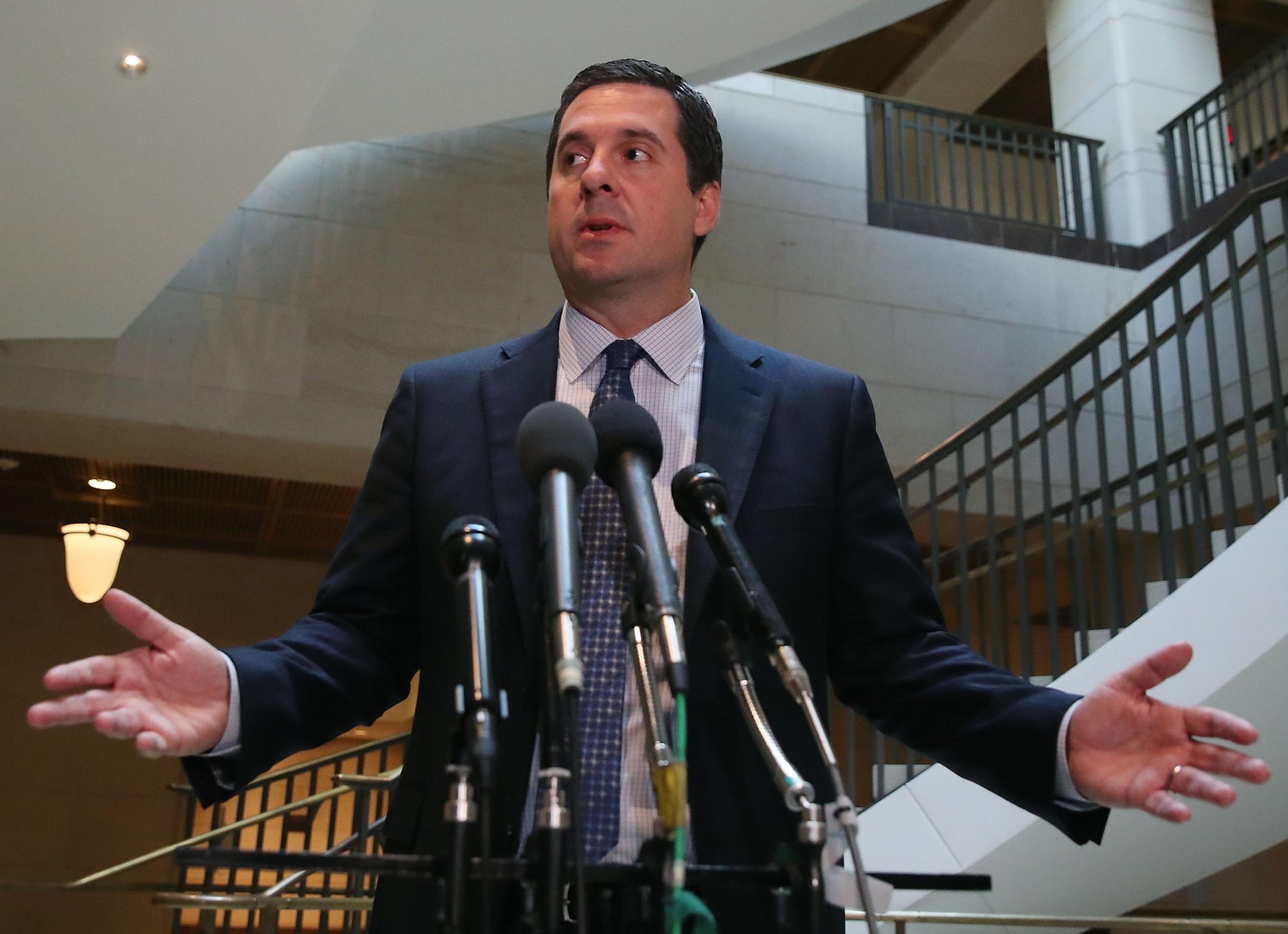 Questions: Mr Nunes has been called a Trump ‘surrogate’ by a peer on the committee he heads investigating alleged links to Russia