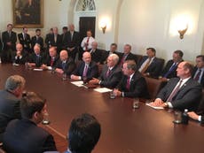 Donald Trump meets 30 men to discuss future of maternity care