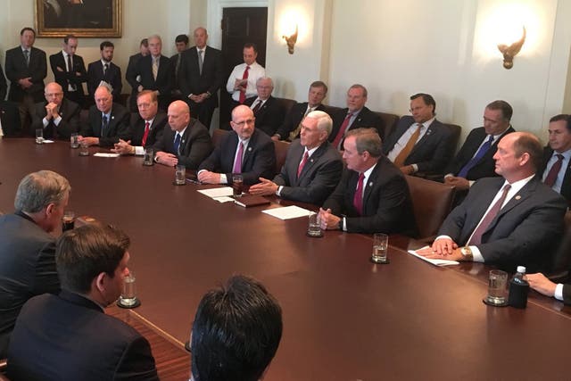 A meeting of the all-male Freedom Caucus to discuss healthcare reforms affecting pregnancy and maternity care