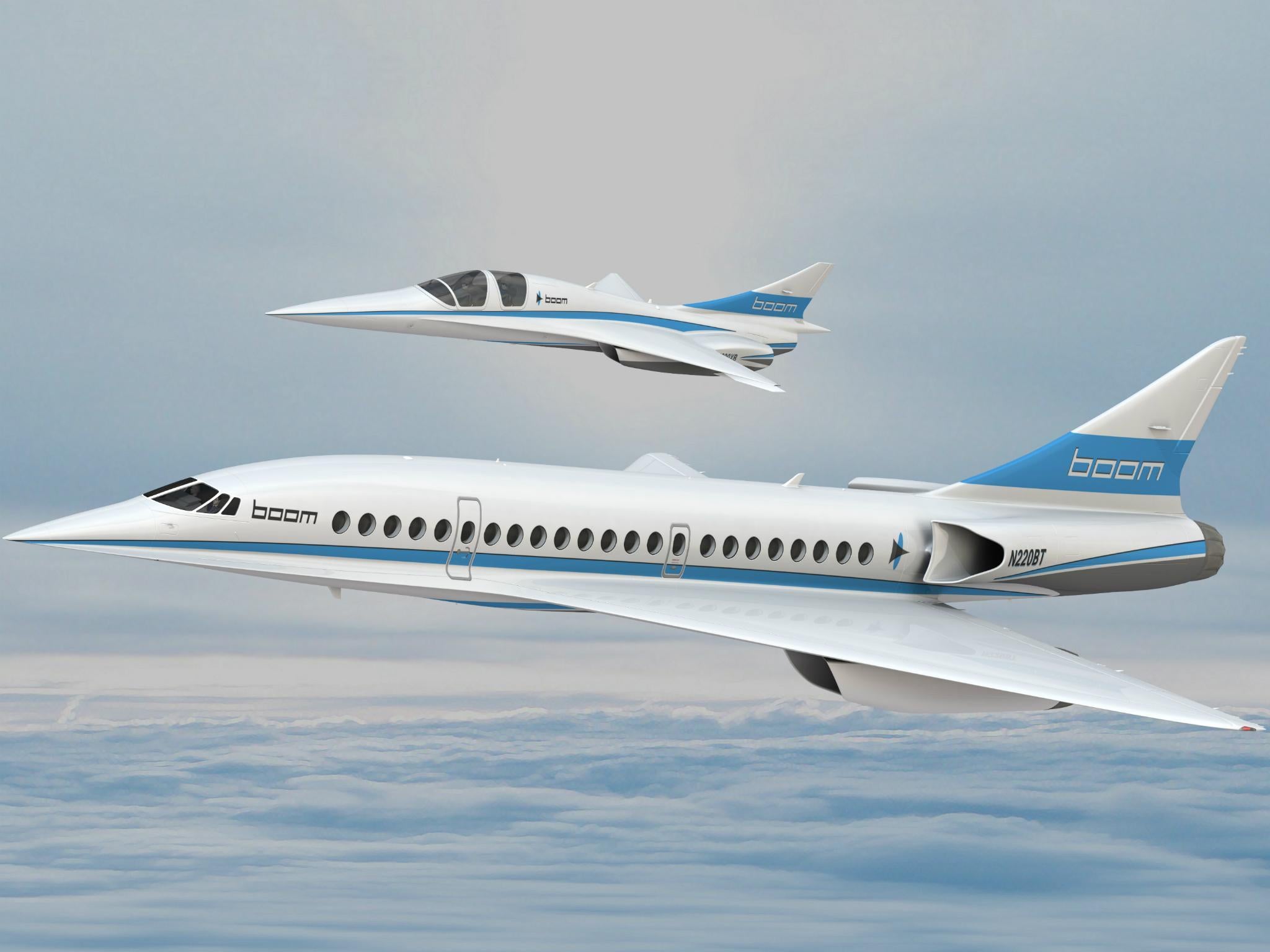 Boom Supersonic claims its final product will be the 'world’s fastest civil aircraft ever made', capable of hitting speeds of 1,451mph