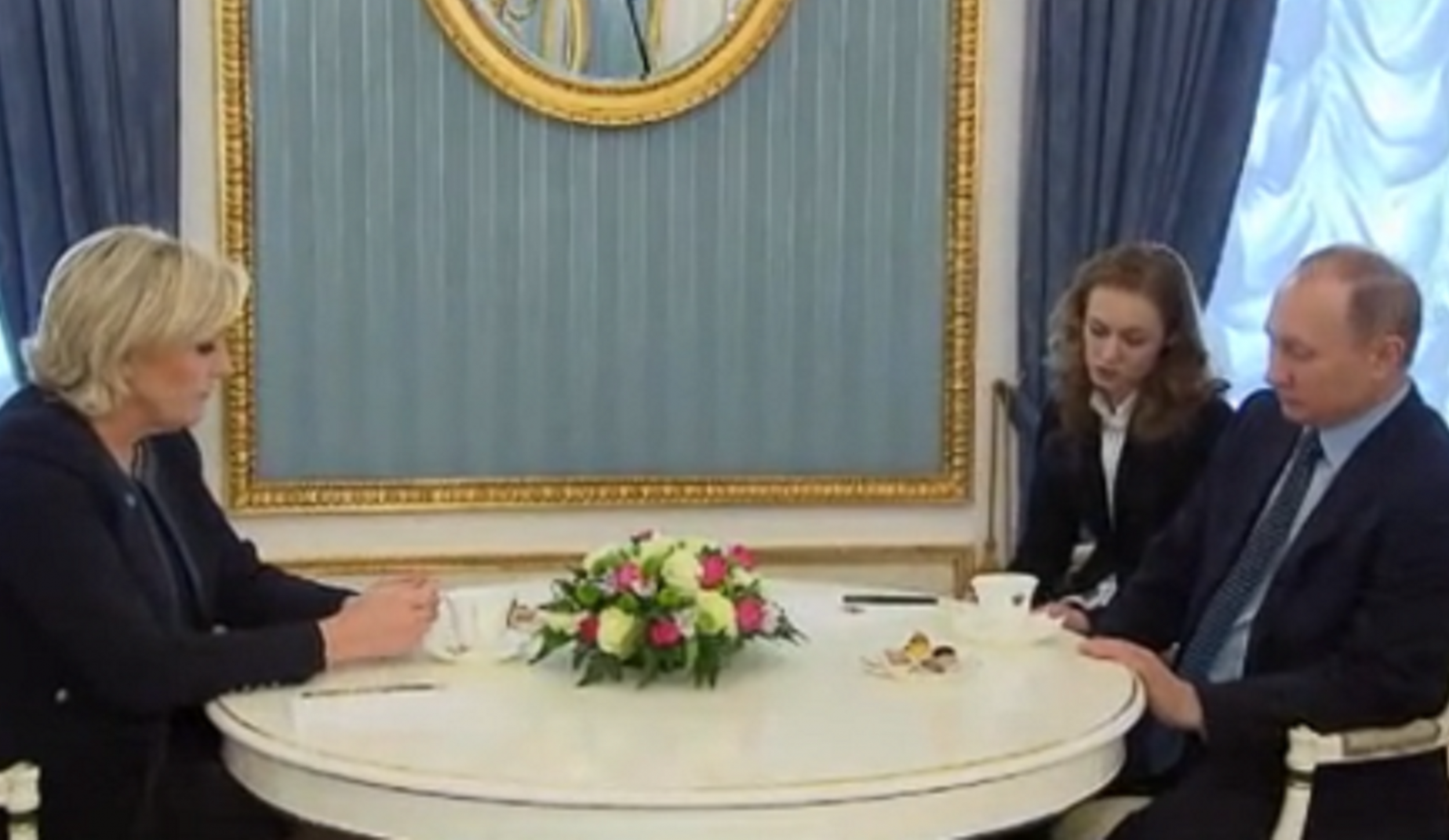 Marine Le Pen meets with Vladimir Putin in Moscow