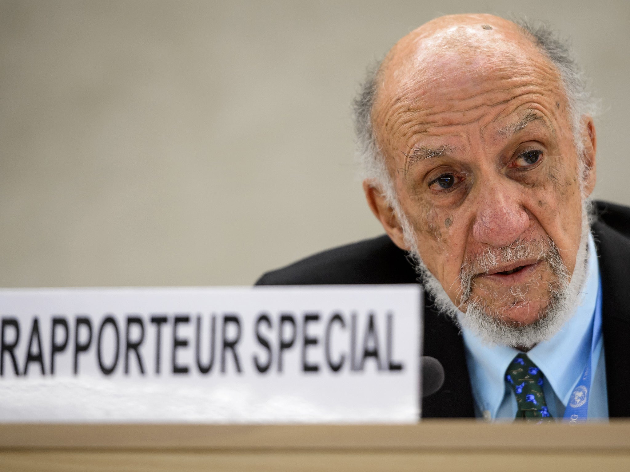 Former UN special rapporteur on the human rights situation in the Palestinian territories Richard Falk