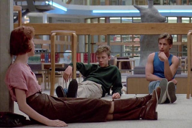 Generation X: Molly Ringwald, Anthony Michael Hall and Emilio Estevez in a scene from ‘The Breakfast Club’