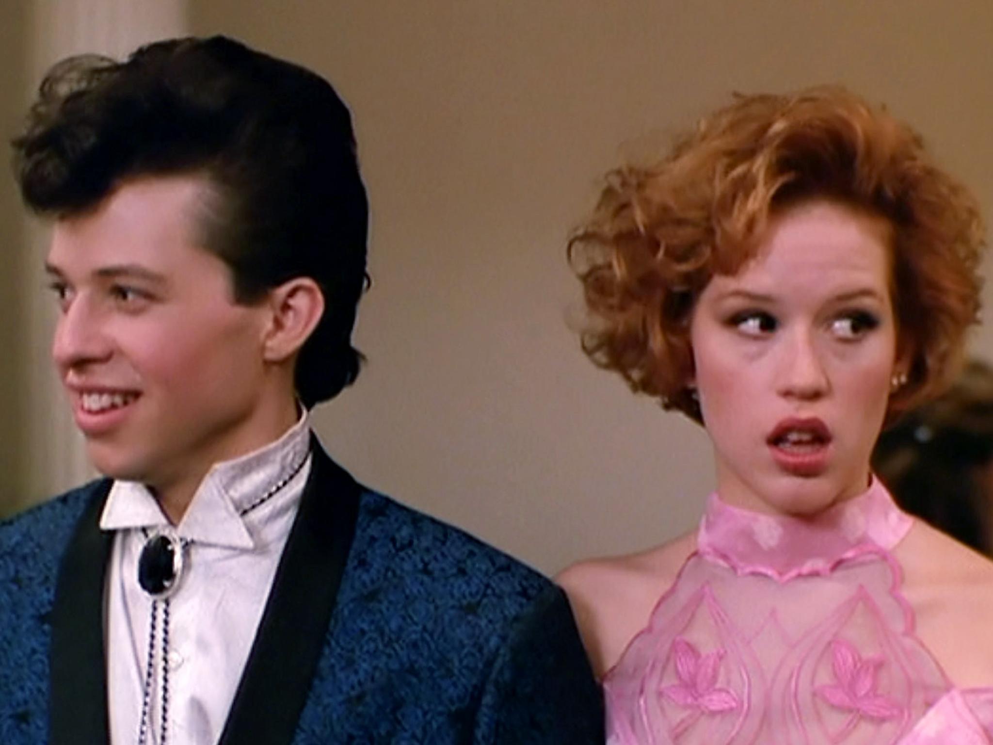 Time warp: Jon Cryer and Molly Ringwald in ‘Pretty in Pink’ which was also made in 1986