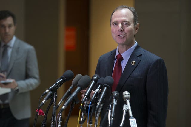 The ranking Democrat on the House Intelligence Committee, Adam Schiff, accuses its chairman of 'choking' public information