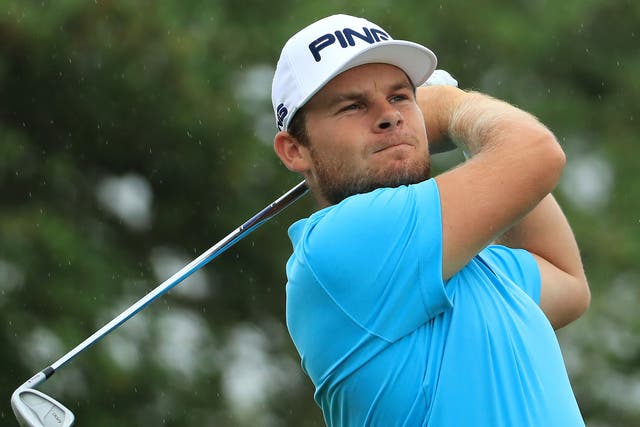 Tyrrell Hatton was knocked out of the World Match Play after reaching a play-off on Friday night