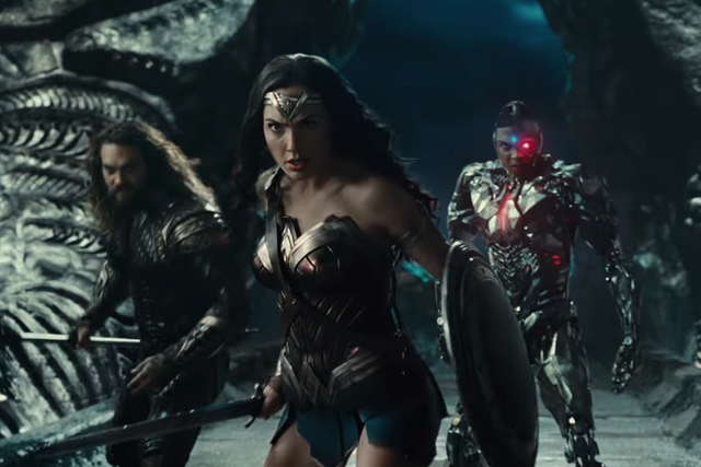 Aquaman, Wonder Woman and Cyborg feature in the new trailer for Justice League