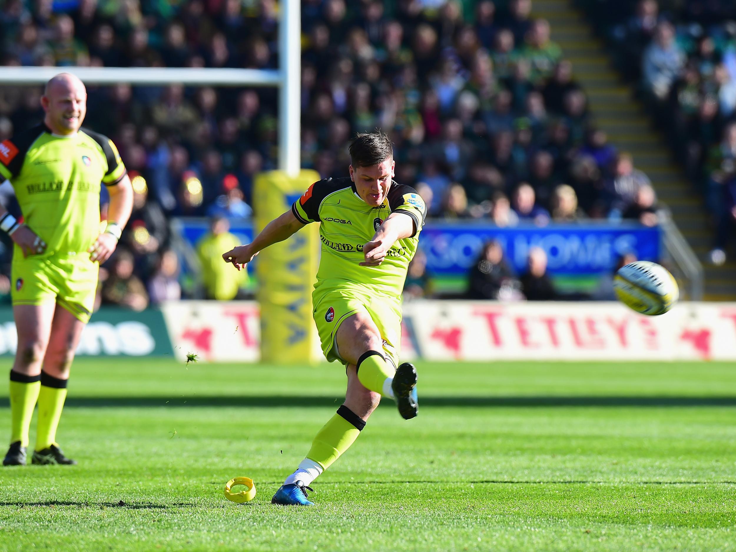 Burns scored an important drop-kick