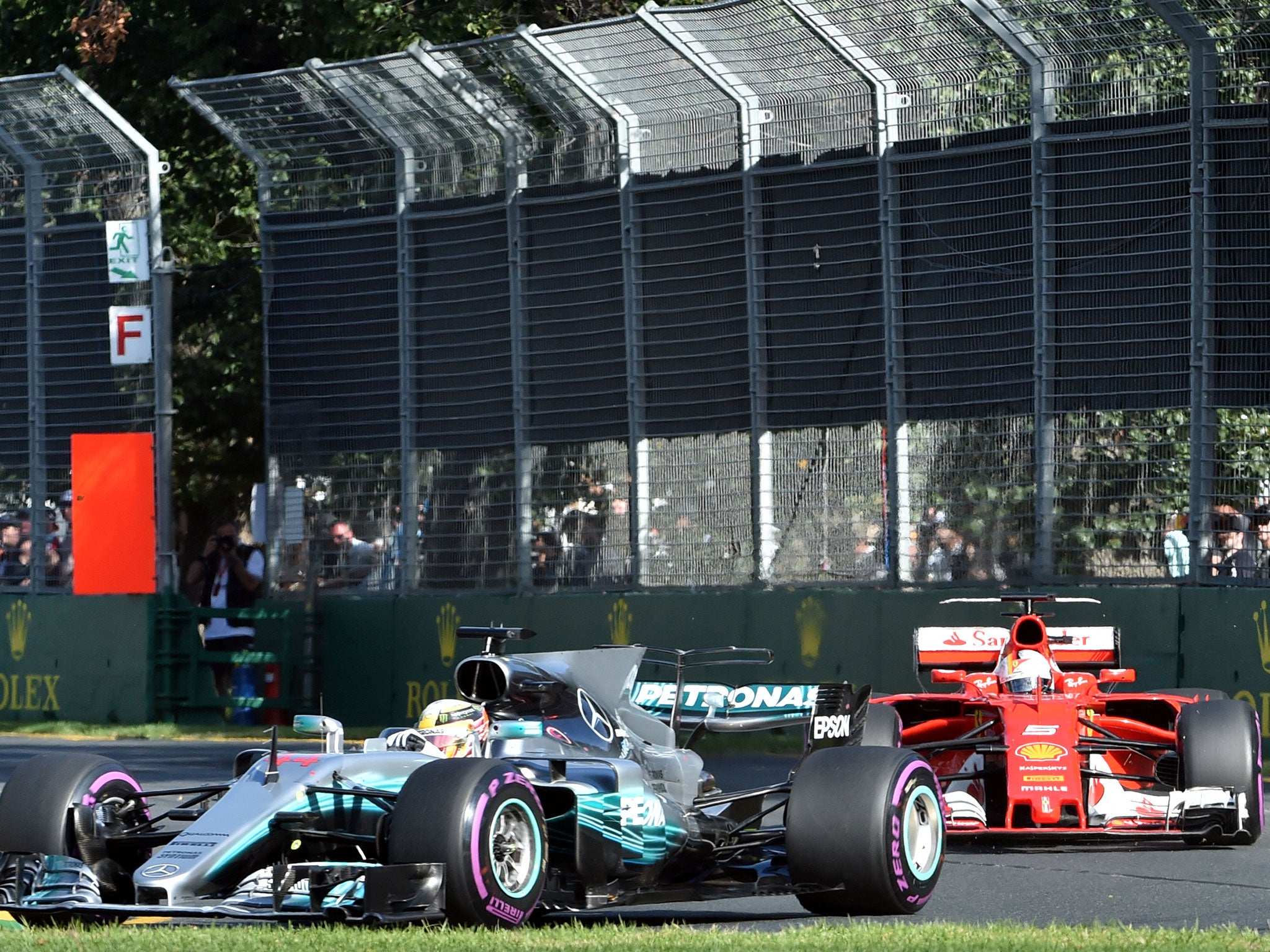 Vettel overhauled Hamilton at the pitstops