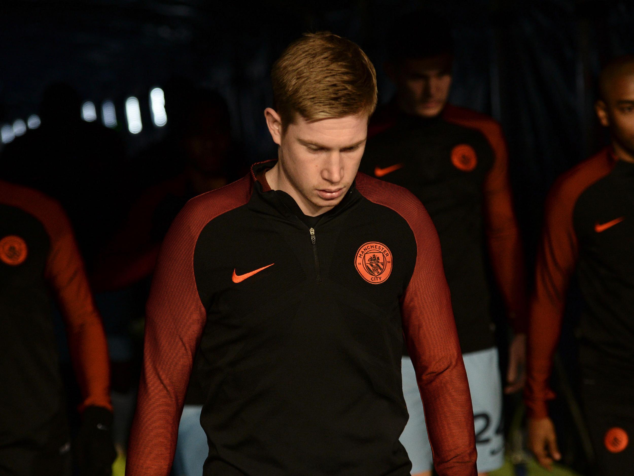 De Bruyne was not considered 100 per cent fit by Belgium