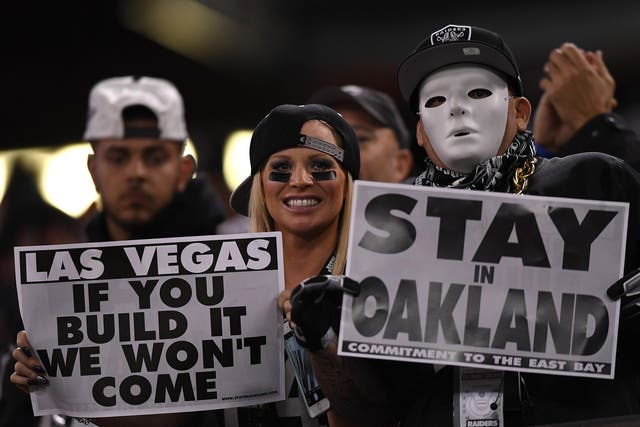 The move is not a popular one with Raiders fans