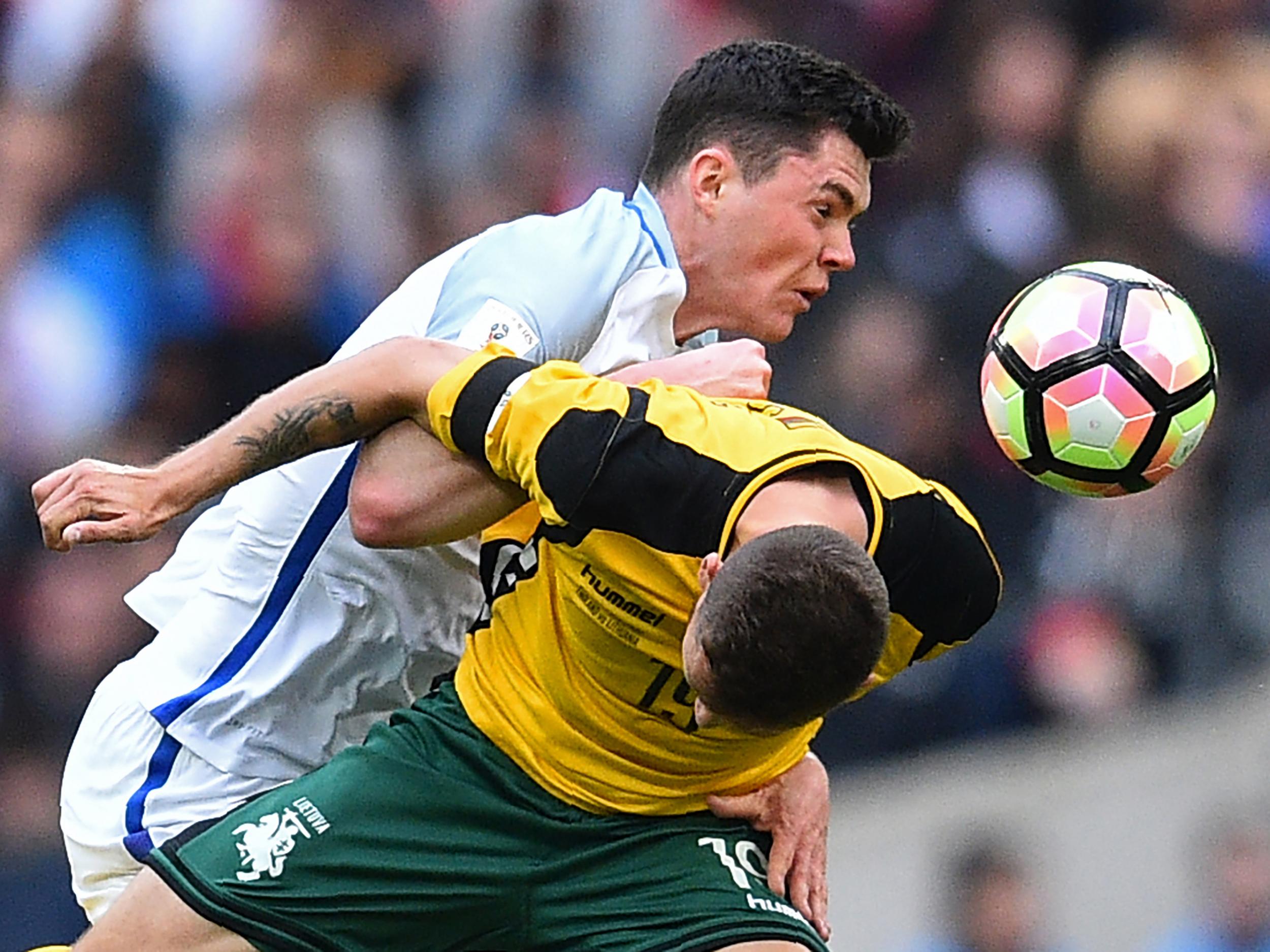 Had remarkably little to do in defence after a solid debut away to Germany on Wednesday night. Hit several inch-perfect diagonal passes. Looks like he belongs at this level.