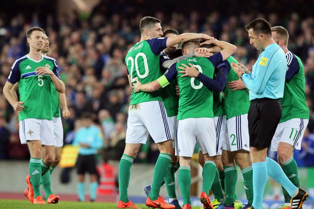 Northern Ireland went back to second in the group behind Germany