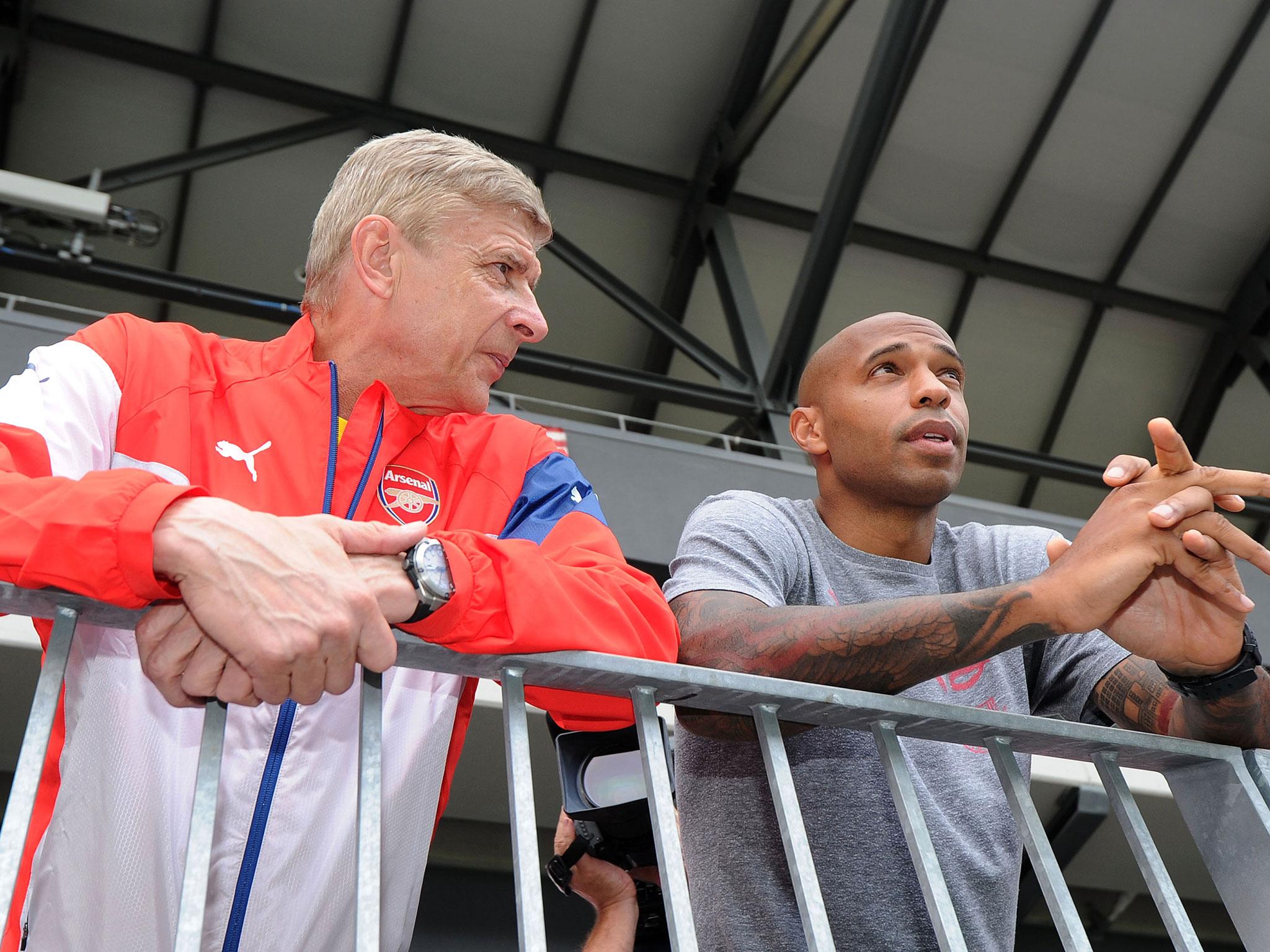 Thierry Henry has refused to rule out the possibility of replacing Arsene Wenger