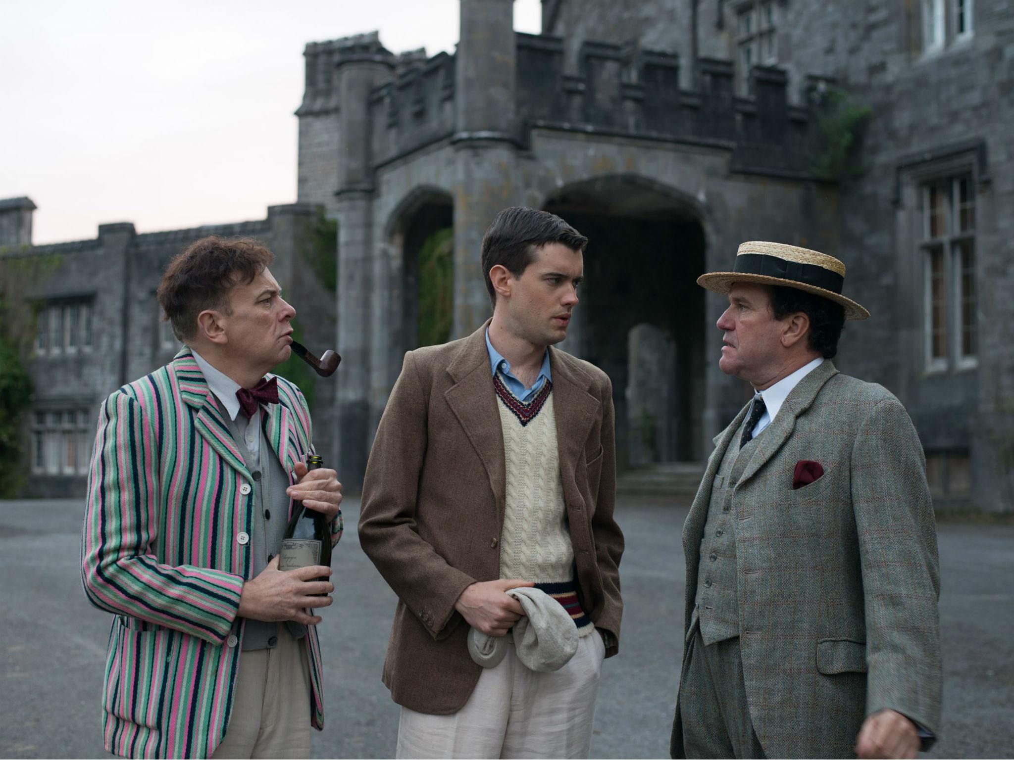 Monsters’ ball: Vincent Franklin as Predergast, Whitehall as Paul Pennyfeather and Douglas Hodge as Captain Grimes