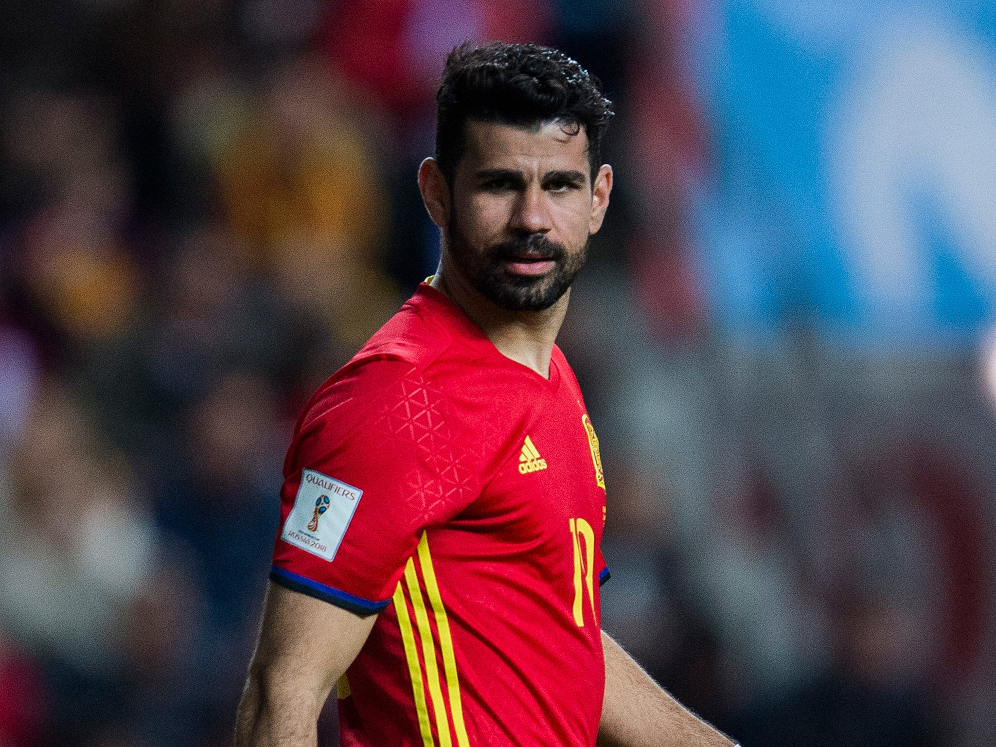 Diego Costa's condition will continue to be monitored by Spain's medical staff