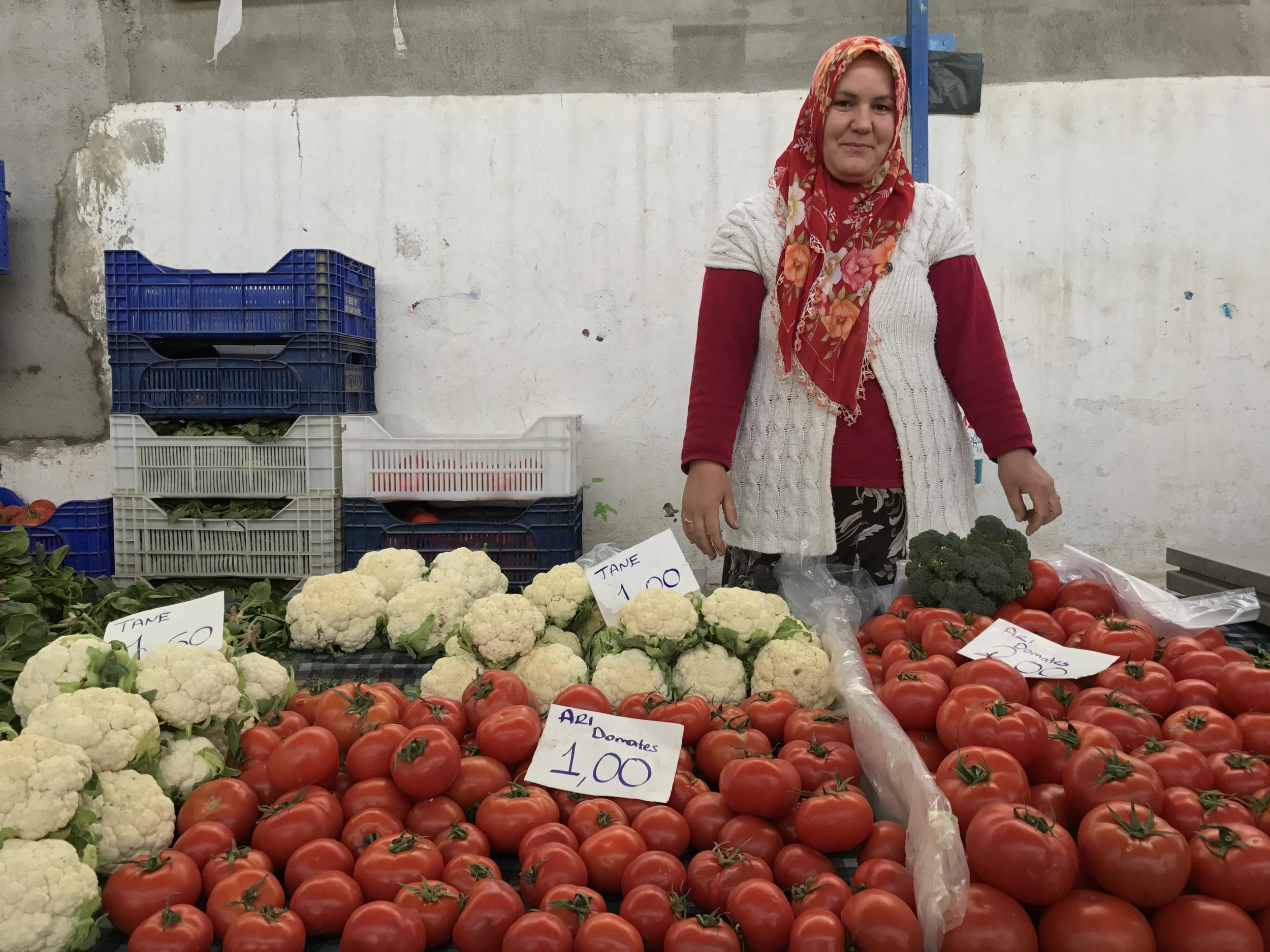 The organic market at Fethiye