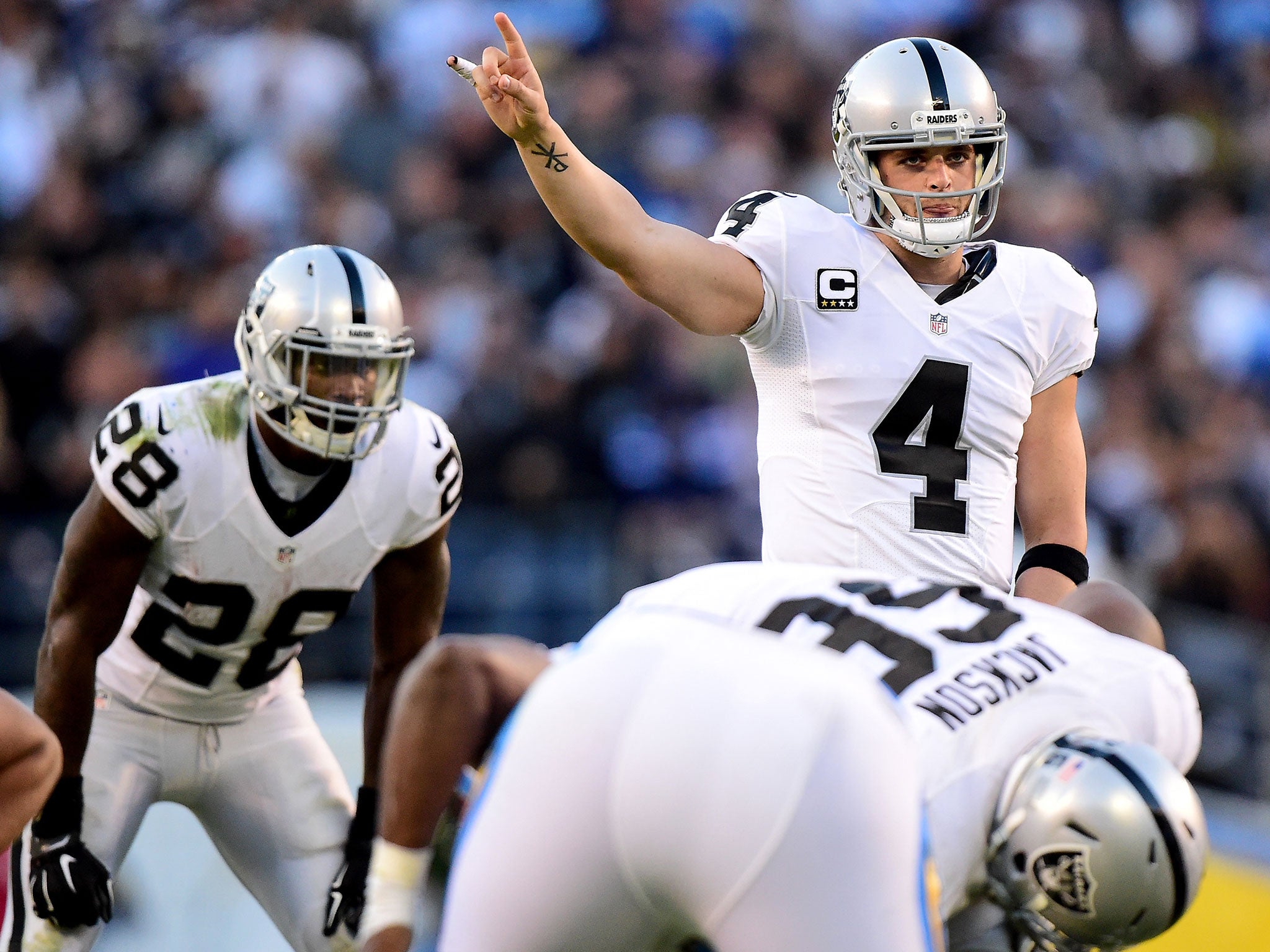 Quarterback Derek Carr and his team are on the move