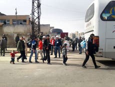 Final evacuation of Homs begins under close Russian supervision