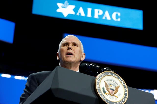 US Vice President Mike Pence also reiterated that President Trump remains committed to “finding an equitable and just solution to the Israeli-Palestinian conflict"