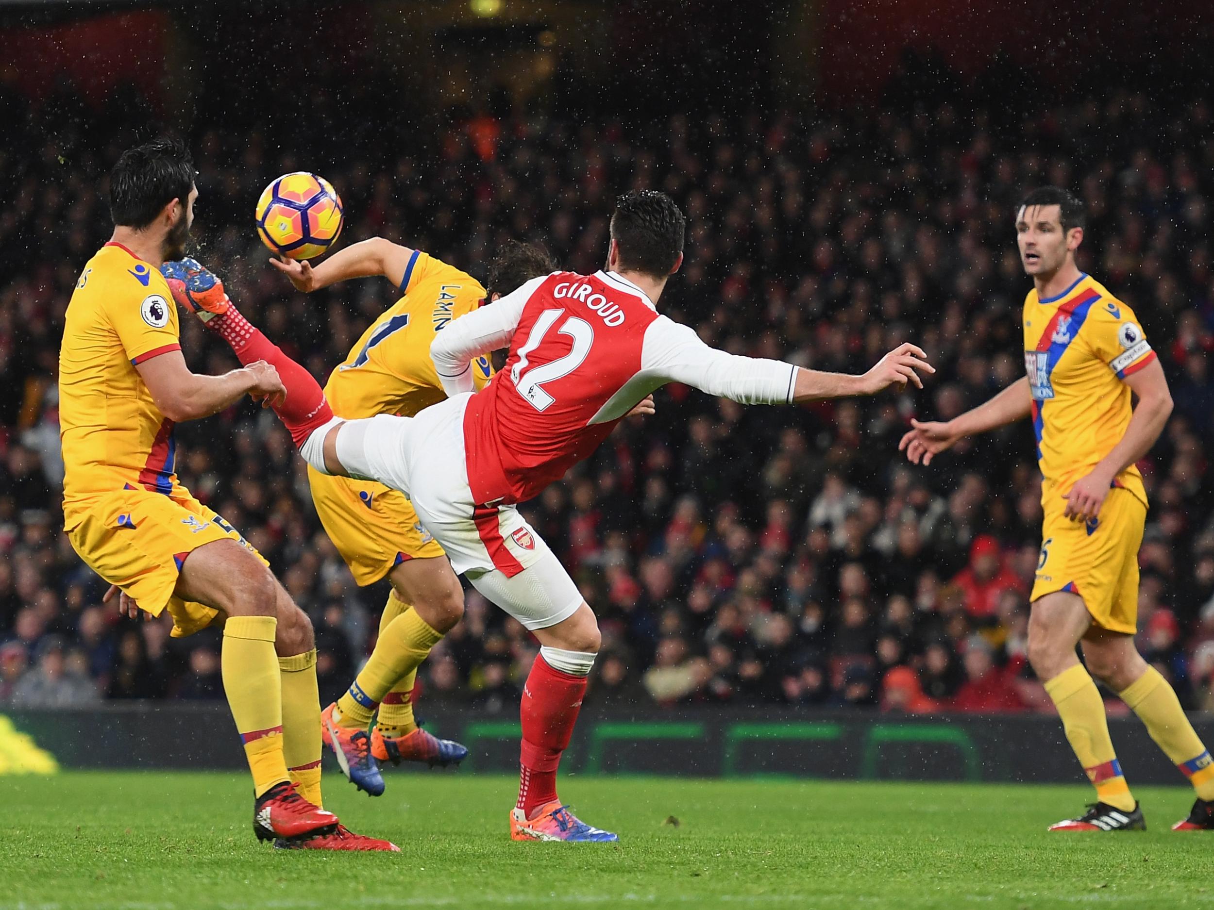 Giroud's scorpion kick was watched around the world - but didn't win the award