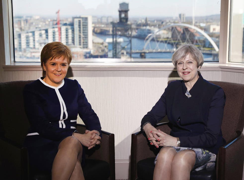 The two leaders met at the Crowne Plaza Hotel in Glasgow