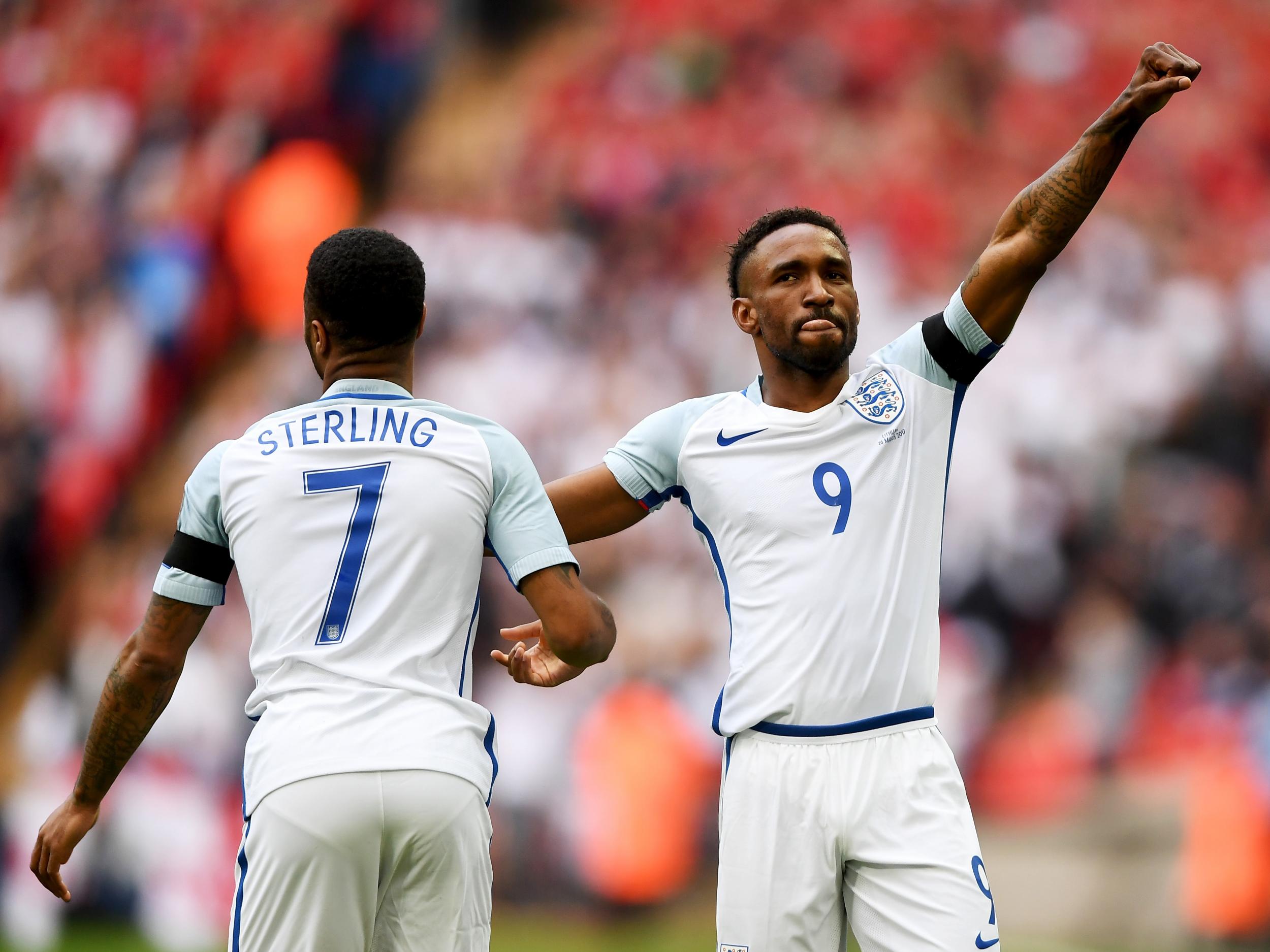 Defoe opened the scoring on his return to the England team