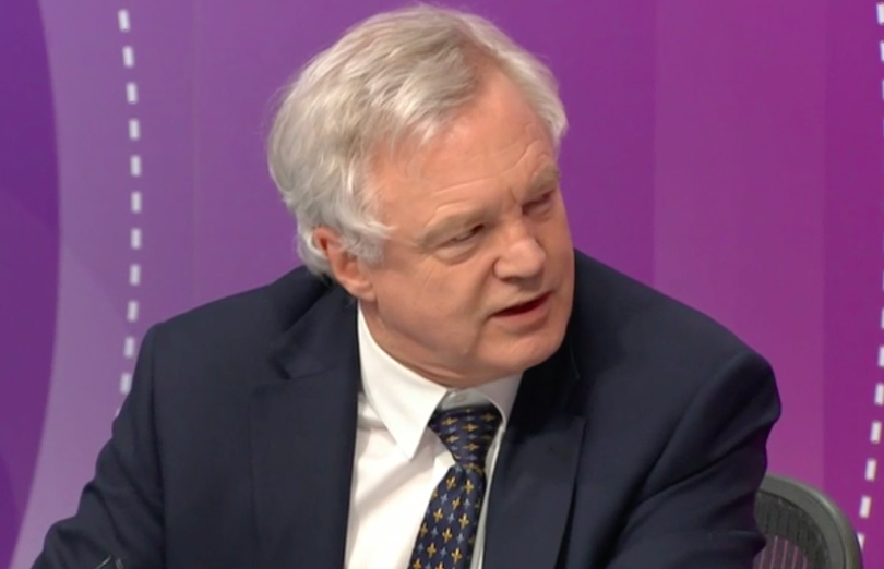 David Davis appeared on a special edition of the Question Time programme