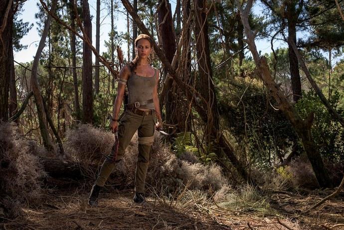 Alicia Vikander as Lara Croft in stills from the upcoming Tomb Raider reboot
